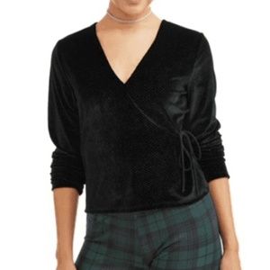 Girl's Self Esteem Tie-Side Glitter Top Juniors